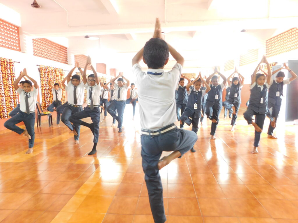 YOGA DAY AT GUARDIAN ANGELS' PUBLIC SCHOOL, MANJUMMEL - GUARDIAN ANGELS’